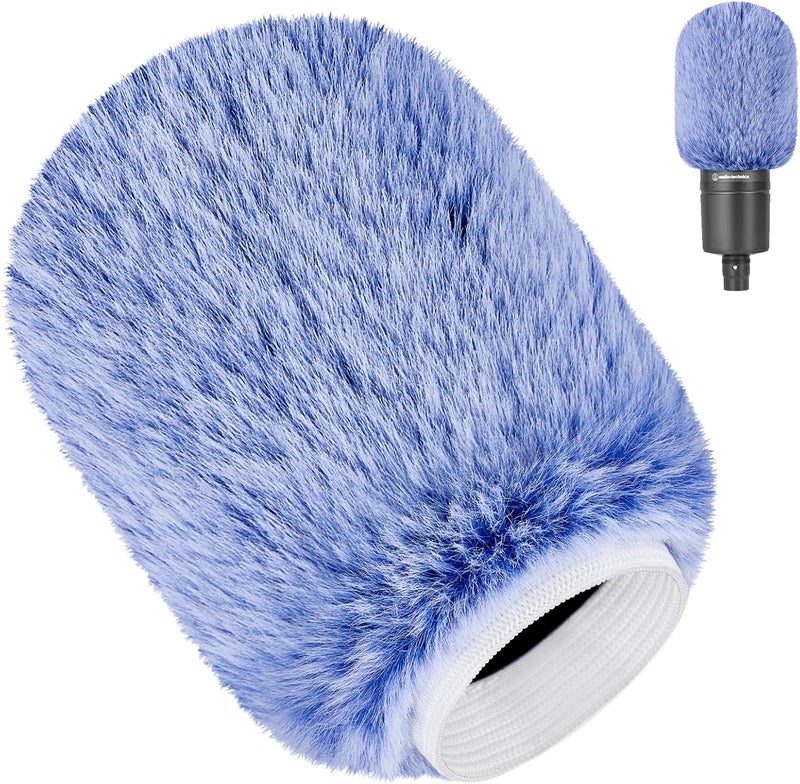 JYUVICT Pop Filter for Audio-Technica AT2020 Microphone，Mic Covers Foam with Furry Windscreen Muff Windshield Acoustic Recording Filter and Noise for AT2020USB AT2035 AT2040 AT2050 ATR2500 ATR2500X AT4040 - Image 1